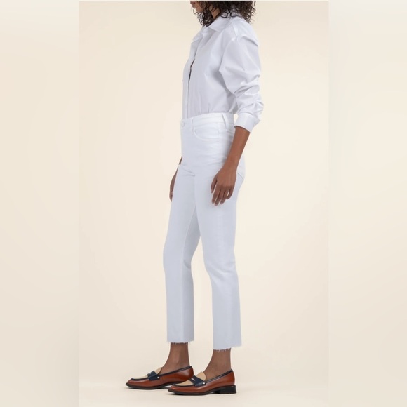 Kut From the Kloth Rachael High Rise Mom Jean White Size 6 Fab Ab - Picture 8 of 11
